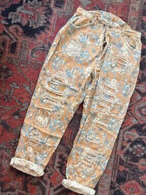 Magnolia Pearl adjustable floral denim